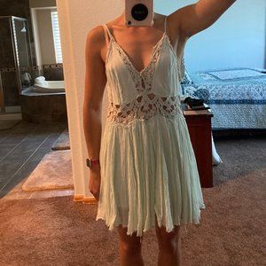 Free People Strapless Lacey Dress